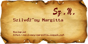 Szilvásy Margitta névjegykártya